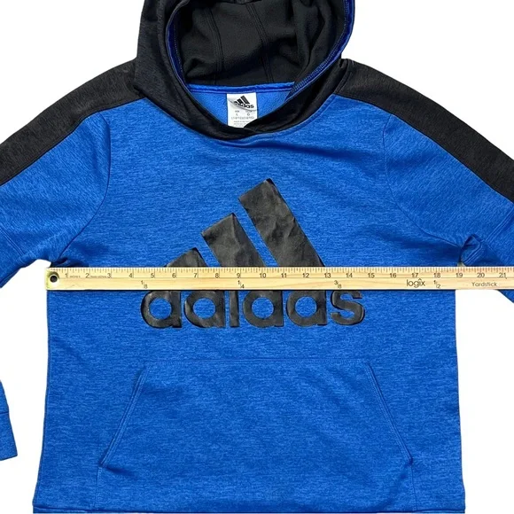 Adidas Boys Youth Size L Hoodie Sweatshirt Activewear Gym Running School Skate - Picture 8 of 10